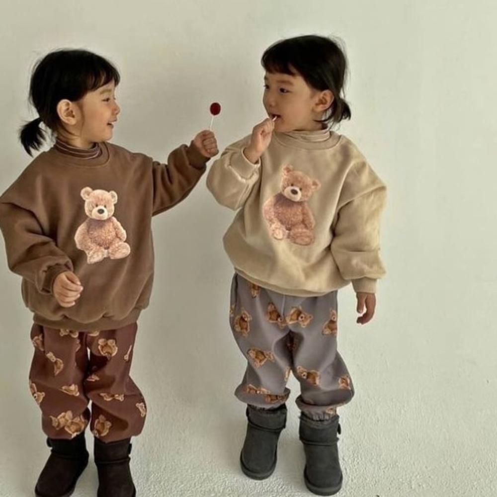 Smitn Babe teddy bear sweatshirt and joggers new 5-6 years old boy girl